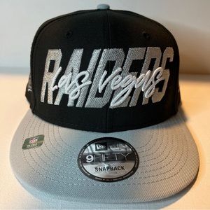 New Era 9Fifty NFL Los Angeles Raiders 2022 Draft Black/Grey Snapback 60232456